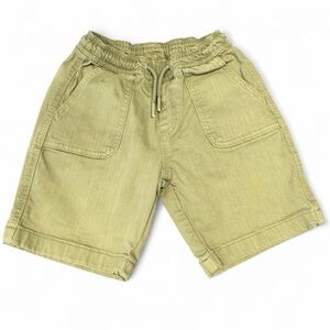 EUC Hop Kids Shorts, Olive, Stretchy Waistband (Size 6-7 Years)